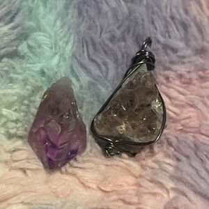 Beautiful Natural Amethyst Wire Wrapped 💜 + one extra for you to wrap or keep